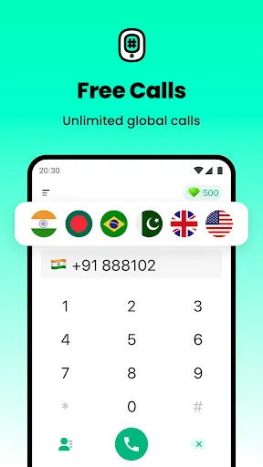 Скриншот 2 — JusCall - глобальные звонки