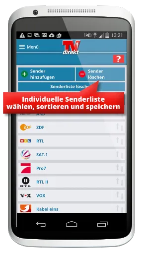 Скриншот 5 — TVdirekt – Fernsehprogramm