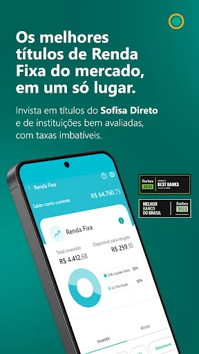 Скриншот 1 — Sofisa Direto: Conta e Cartão