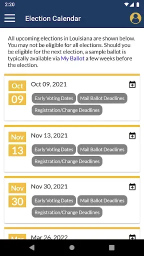 Скриншот 3 — GeauxVote Mobile