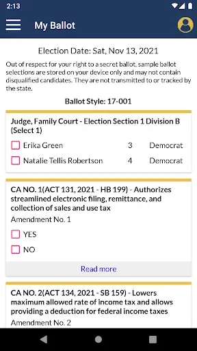 Скриншот 4 — GeauxVote Mobile