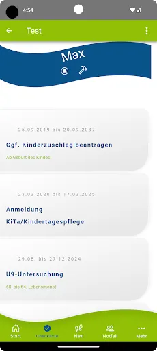Скриншот 2 — Familien-App Rheine