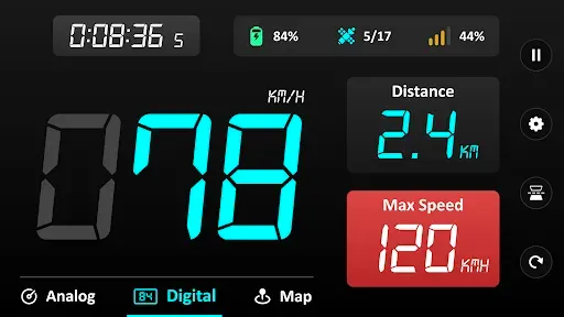 Скриншот 1 — GPS спидометр : одометр