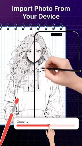 Скриншот 2 — AR Draw Sketch : Trace Art 3D