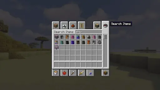 Скриншот 1 — Мод Java UI Edition Minecraft