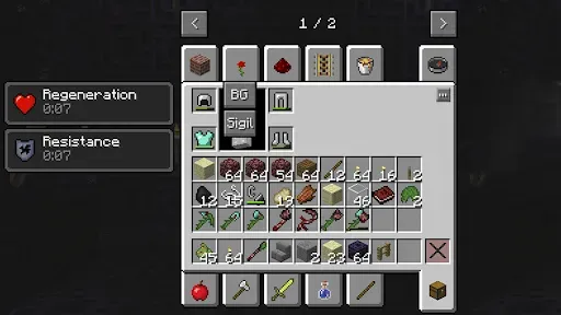 Скриншот 5 — Мод Java UI Edition Minecraft