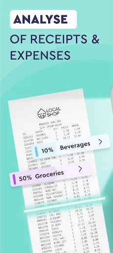 Скриншот 1 — Bonsy Bon Scan&Expense tracker
