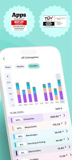 Скриншот 2 — Bonsy Bon Scan&Expense tracker