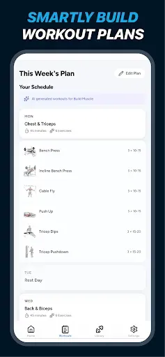Скриншот 2 — Gym Log: Трекер тренировок