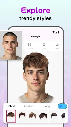 Скриншот 3 — Modiface Haircut：Hair Makeover