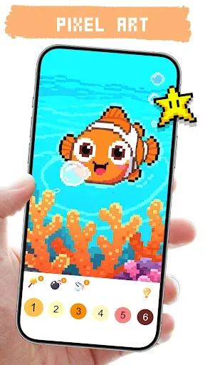 Скриншот 1 — Пиксель арт-Pixel Art Coloring