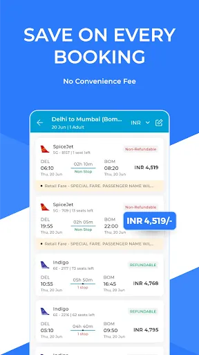 Скриншот 4 — HappyEasyTrip: Flight Deals