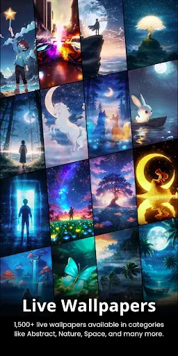 Скриншот 1 — Live Wallpapers, 4K Wallpapers