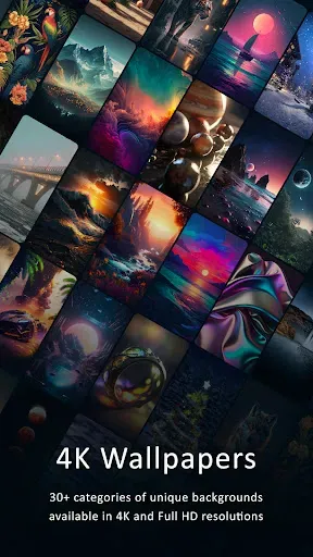 Скриншот 1 — 4K Wallpapers, Auto Changer