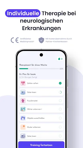 Скриншот 1 — myReha: Sprache & Gedächtnis