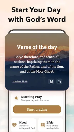 Скриншот 1 — Bible Audio - KJV Daily Verse