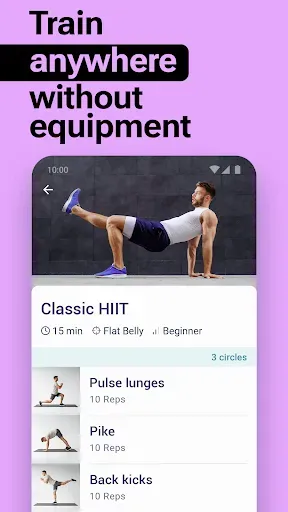 Скриншот 4 — HitFit — Home Workout Planner