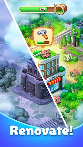 Скриншот 3 — Happy Town: Merge Adventure