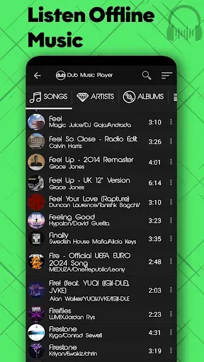 Скриншот 3 — Dub Музыкальный плеер - мп3