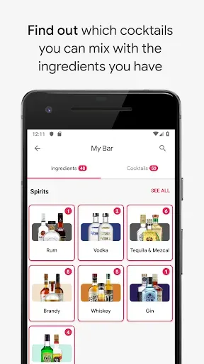 Скриншот 4 — Cocktail Flow - Drink Recipes