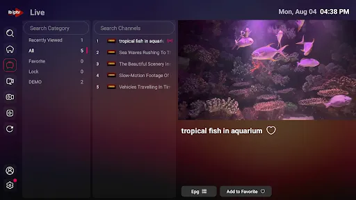 Скриншот 1 — Ib Player - Smarter Live TV