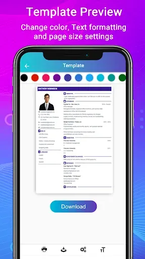 Скриншот 4 — Resume Builder App, CV maker
