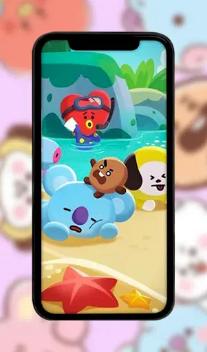 Скриншот 2 — Cute BT21 Wallpaper Full HD