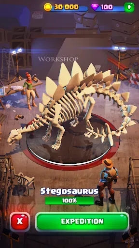 Скриншот 4 — Dinosaur World - Idle Museum
