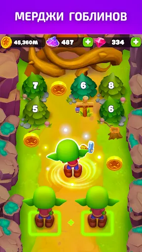Скриншот 1 — Goblin Wood Idle Lumber кликер