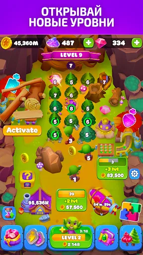 Скриншот 2 — Goblin Wood Idle Lumber кликер
