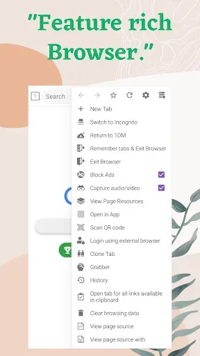 Скриншот 8 — 1DM+: Browser & Video Download