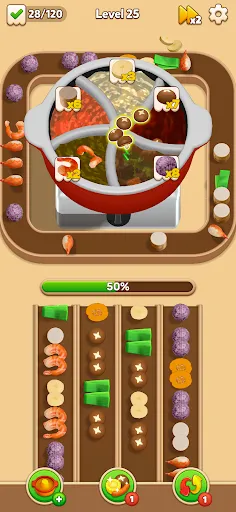 Скриншот 1 — Hotpot Loop: Food Games