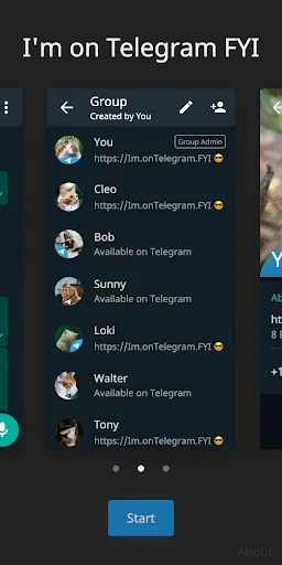 Скриншот 6 — I'm on Telegram FYI