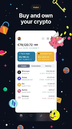Скриншот 1 — Status: Ethereum Криптокошелек