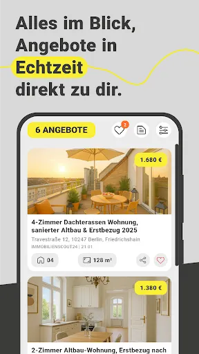 Скриншот 2 — Immobilien Bot. Wohnung finden