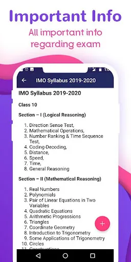 Скриншот 8 — IMO 2026 : Class 10th to 6th