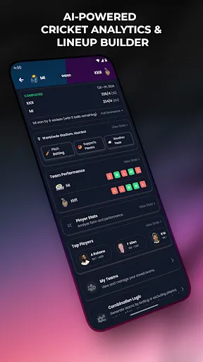 Скриншот 1 — AI11: AI Cricket Predictions