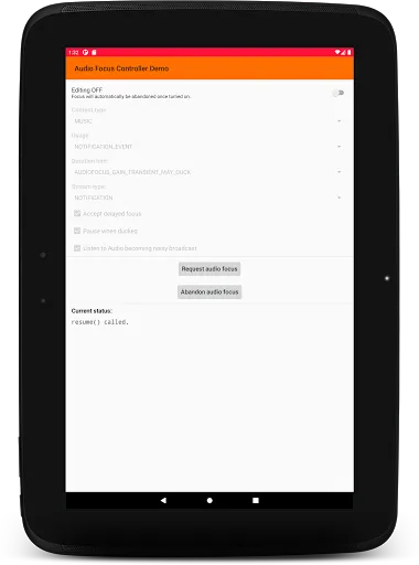 Скриншот 6 — Audio Focus Controller Demo