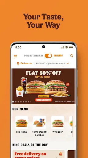 Скриншот 2 — Burger King India
