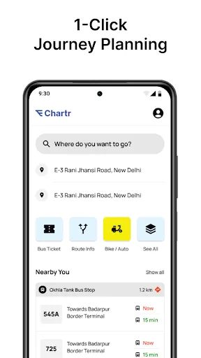 Скриншот 2 — Chartr - Tickets, Bus & Metro