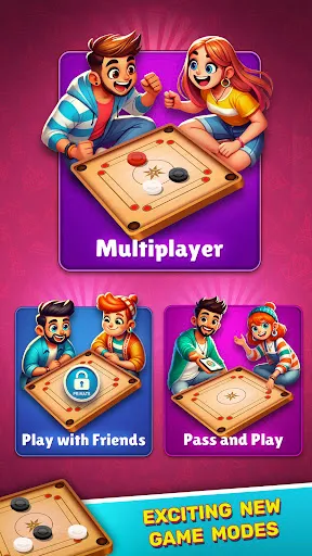 Скриншот 3 — Carrom Master - Online Carrom