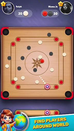 Скриншот 4 — Carrom Master - Online Carrom
