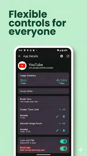 Скриншот 3 — tvusage - Digital Wellbeing