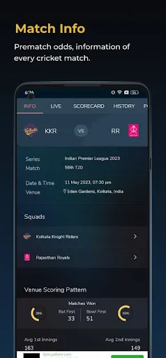 Скриншот 3 — Cricket Exchange Live Line
