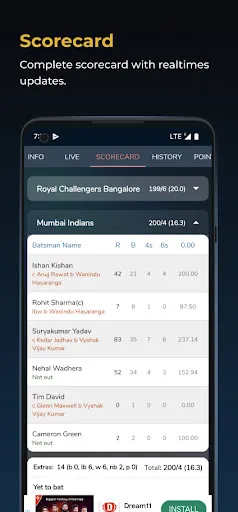 Скриншот 4 — Cricket Exchange Live Line
