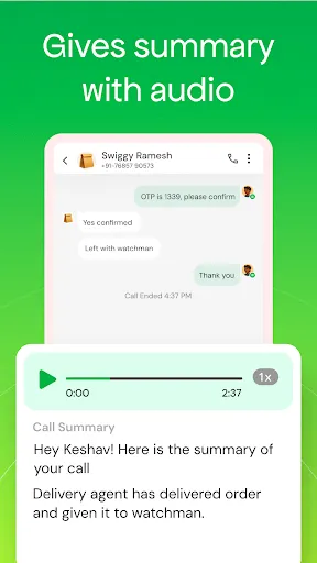 Скриншот 4 — Equal AI -AI Call Assistant