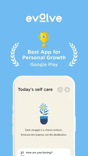 Скриншот 1 — Evolve: Self-Care & Meditation