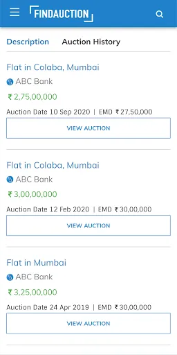 Скриншот 3 — FindAuction: Bank Auction App