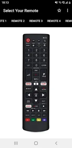 Скриншот 2 — пульт от телевизора LG