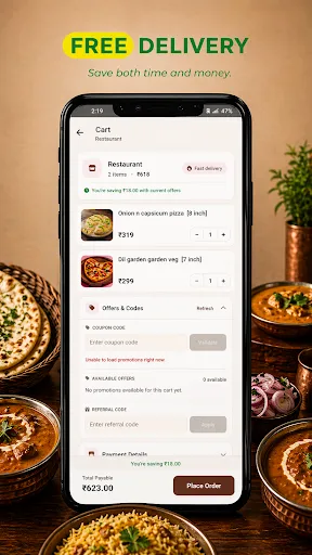 Скриншот 4 — Grabbit - Order Food Online